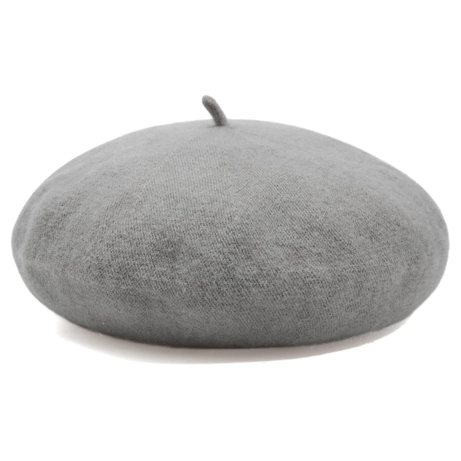 Women French Wool Beret Hats - Solid Color Classic Beanie Winter Cap